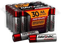 Rayovac Fusion AA Batteries (30 Pack), Double A Alkaline Batteries