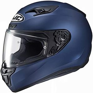 HJC Helmets - 1502-464 Unisex-Adult Full Face Power Sports Helmets (Semi-Flat Metallic Blue, Large)