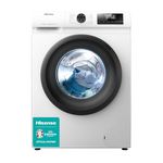 Hisense-WFQP6012EVM-Freestanding-6 KG-Front Load Durable Inverter Washing Machine-Steam Wash-Quick Wash-15 Washing Programs-1200 RPM-White-Energy Rating C