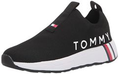 Tommy Hilfiger Women's Aliah Sneaker, Black, 8