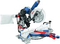 BOSCH CM10GD Compact Miter Saw - 15 Amp Corded 10 Inch Dual-Bevel Sliding Glide Miter Saw with 60-Tooth Carbide Saw Blade, Blue