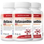 Vita-Nuage (3-Pack) Astaxanthin Ultra 12mg Per Serving, 6mg 360 capsules, Supports Joint, Skin, Eye Health Naturally