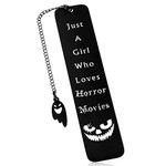 Halloween Basket Scream Gifts for Women Girls Halloween Gifts Halloween Basket Stuffers Bookmark for Girls Women Horror Lovers Gifts Horror Movie Merchandise for Women Christmas Gifts for Teens Girls