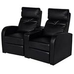 2-Seat Recliner Chair Artificial Le