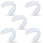Frienda 5 Pcs Sports Mouth Guards Adults and Junior Mouth Guard Sports Mouth Guard Athletic Mouth Guards for Boxing Basketball Football Hockey Karate(Clear)