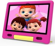 ApoloSign Kids Tablet, 10.1 inch Android 13 Tablet for Kids, 512GB Expand, 8-hr Battery, Educational Games, Learning Tablet with Parental Control, Wi-Fi, BT5.0, Pre-Installed Apps, with Case (Pink)