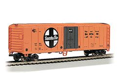 Bachmann 50' Steel Reefer Car-Atsf #56252, Prototypical Orange