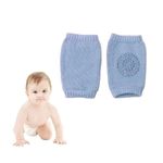 GLUN® Baby Knee Pads Soft Cotton, 2 Set Colour Stretchable Elastic for Crawling Protection, Anti-Slip Knee Pads, Unisex Toddlers, Learn to Crawl Socks