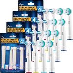 Replacement Toothbrush Heads for Oral B Braun - Ortho and Power Tip Brush Heads Compatible with Oralb Electric Toothbrush - Good for Braces, Crowns, Bridges 20 Pk. Fit The Oral-B Pro 1000, Kids Plus