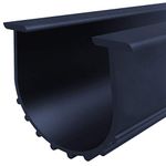 Garage Door Bottom Weather Stripping Kit Rubber Seal Strip Replacement, Weatherproofing Universal Sealing Professional Grade T Rubber,5/16" T Ends, 3 3/4" Width X 10 Feet Lenth (Black)