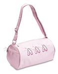 Katz Dancewear Girls Pink satin ballet dance shoulder shoe bag KB21