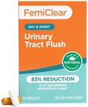 FemiClear Daily Urinary Tract Flush | Day & Night Urinary Support | D-Mannose Supplement | Urinary Tract Health Supplement | 20 Capsules