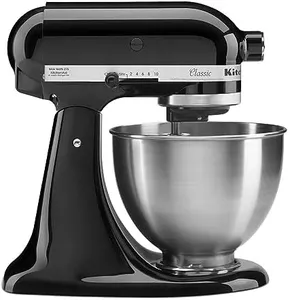 KitchenAid Classic Series 4.5 Quart Tilt-Head Stand Mixer K45SS, Onyx Black