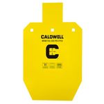 Caldwell High Caliber AR500 Steel Target Full Size ISPC, 3/8" Thickness, Rifle Rated for Precision Shooting and Target Practice,Yellow