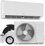24,000 BTU Mini Split AC & Heat Pump, 21 SEER WiFi Ductless System, 1500 Sq.Ft Coverage, 23dB Ultra Quiet, 5-In-1 Modes w/Heat/Cool/Dry (230V, Includes Full Installation Kit)