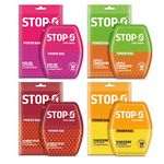 Stop-O Air Freshener Power Bag Amber Rose, Melon, Apple Cinnamon, Tangerine Fragrances Combo Pack - Powder, Pack Of 4