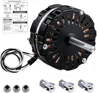 Attic Fan Motor Replacement Kit F0510B2497, Includes F0510B2944 Black Power Attic Vent Fan Unit, Support Bridges, and Nylon Lock Nuts, Compatible with Lomanco 2000 Series