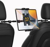 Oilcan Car Seat Tablet Holder Central, Car Headrest Tablet Mount for Kids Middle [Height Adjustable], Between Back Seat Stand for Switch, Lenovo, Fire, Galaxy, iPad Pro Air Mini, iPhone 4-12.9"