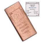 1 Kilo Copper Bar Bullion Paperweight - 999 Pure Chemistry Design w/COA by CoinFolio