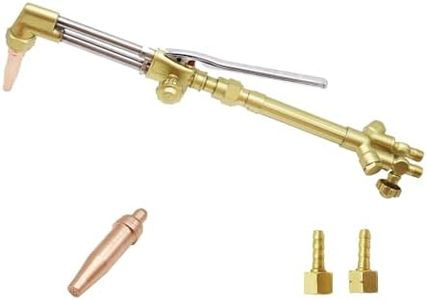 JZWELD Heavy Duty Cutting Torch, Oxygen Acetylene Welding Cutting Torch with 1-101 Cutting Nozzle, Cutting Attachment, Cutting Handle