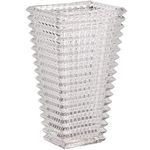 MCMCNCUIU Crystal Vase, Large Crystal Vase for Flowers, Clear Glass Vase, Large Flower Vase, Modern Vase for Living Room, Bedroom, Kitchen, Dining Table, Mantle, Wedding, 11 Inches