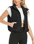 Hount Cropped Puff Vest for Women S