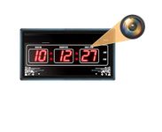 SAFETY NET, SPY Camera WiFi Digital Wall Clock HD Audio Video Recording Watch Live 24 Hours Surveillance Nanny Hidden Security Indoor Camera for Home32GB Supported