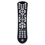 GE Backlit Universal Remote Control for Samsung, Vizio, Lg, Sony, Sharp, Roku, Apple TV, TCL, Panasonic, Smart TVs, Streaming Players, Blu-Ray, DVD, 8 Device Backlit, Black, 41567