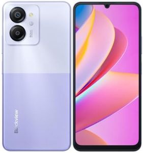 Blackview Color 8 Smartphone Without Contract, 16GB + 256GB, 6.75 Inch FHD+ 90Hz, 50MP + 8MP Camera, 6000mAh Battery, Three Card Slots, Android 13 Mobile Phone, Smart-K Box Speaker, GPS, Purple