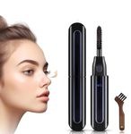 Heated Eyelash Curler, Electric Eyelash Curler, USB Rechargeable Eyelash Brush with LED Display 2 Temperature Gears 10S Quick Heating Eyelash Comb for Girls Women Gift