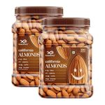GreenFinity Natural Premium Californian Almonds 1 Kg Value Pack Pouch Nutrient-Rich Snack for Healthy Living and Culinary Delights Helps in Weight Management & Bone Health