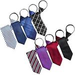 Geyoga 8 Pieces Zipper Tie for Men 