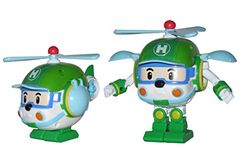 Robocar Poli 54207 Convertible Figure, Green-Heli, M