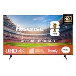 Hisense 43" 43A6QTUK 4K Ultra HD Smart TV AI TV - 4K UHD, Hi-View AI Engine, Precision Colour, AI Smooth Motion, Sports Mode with Freely, Disney +, YouTube, Netflix