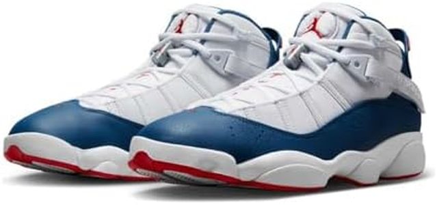 Nike Jordan Men's 6 Rings Basketball Shoes 322992-012, White/University Red/Light Steel Grey/True Blue