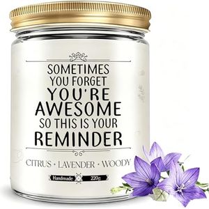 Best Friends Gifts for Women, Funny Scented Candle for Home, Birthday Gift for Women Wild Bluebell Aromatherapy Soy Candle, Soy Wax Jar Candle Gift for Best Friend Coworker