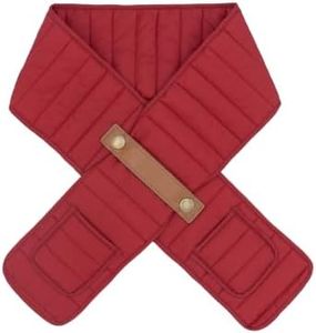 Puffer Hug® Dog Scarf, Puffer Winter Neck Wrap for Dogs - Red (Large)