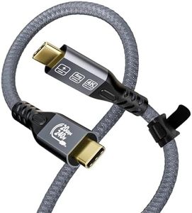 MOPOCHG 240W Cavo USB C da 3,0M, Cavo USB-C 3.2 Gen2 × 2, Velocità 20Gbps Trasmissione Video 4K@60Hz, Cavo USB Type-C Ricarica Rapida per iPhone 15 Pro Max, MacBook, Samsung Galaxy S24,Tablet