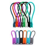 Magnetic Cable Clips, Magnetic Cable Organizers Reusable Fastening Cable Ties Multipurpose Silicone Cable Organisers Winder for Headphone Cable Lines, USB Cables