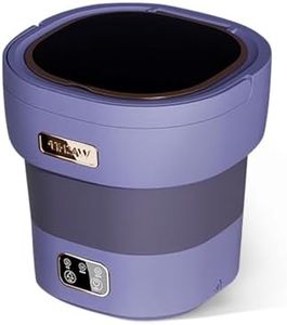 Portable Washing Machine, 12 L Foldable Mini Washer with with 4 Modes and Spin Basket Deep Cleaning of Underwear Baby Clothes and Small Clothes for Apartments Dorm RV Travel Hotel Laundry