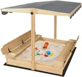 RUNSHED Wooden Sandbox for Outdoor 