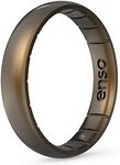 Enso Rings Thin Elements Silicone Ring – Stackable Wedding Engagement Band – 4.3mm Wide, 1.75mm Thick (Meteorite-Colored, 7)