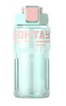 The Venti SHOTAY Unbreakable Water Bottle with Sipper BPA Free, Leak-Proof Water Bottle Ideal for Office, Sports, School, Gym (TRITIAN) - Polycarbonate & Polypropylene, Pack of 1 (800ML-Cyan)