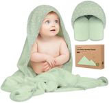 KeaBabies Baby Hooded Towel - Toddler Towel, Baby Bath Towel, Large Bamboo Baby Bath & Hooded Towels - Baby Towel with Hood, Newborn Baby Gift (Dinos)