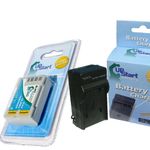 BLM5 Battery and Charger Replacement (1620mah, 7.4v, Li-ion) for Olympus Digital Camera - Compatible with Olympus E-500, Olympus E-510, Olympus E-520, Olympus E-5, Olympus E-1, Olympus E-3