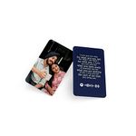 Fairus Customized Wallet Card With Your Photo|Illustration On Front Side|Special Message|Spotify Song Code Backside Best For Special Occasion Gift For Loved One (Photo With Message)|Thanksgiving