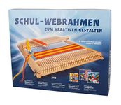 Rayher 7202300 Wooden Weaving Loom with Weaving Shuttles and Comb, Lap Loom Kit, 53.5 x 42 cm