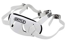 Battle Football Chin Strap, White, Youth