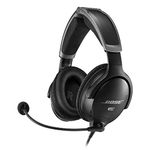 Bose A30 Aviation Headset with Bluetooth, Lightweight Comfortable Design, Adjustable ANR and Noise Cancelling [Dual Plug] – Black