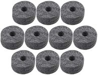 Urdrsaf Premium Quality 10PCS 15mm Drum Sets Replacement Black Drum Cymbal Stand Felts Washer